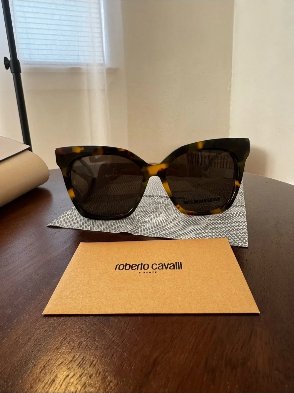 Roberto Cavalli Women’s Tortoiseshell Cat-Eye Sunglasses - Brown Lenses